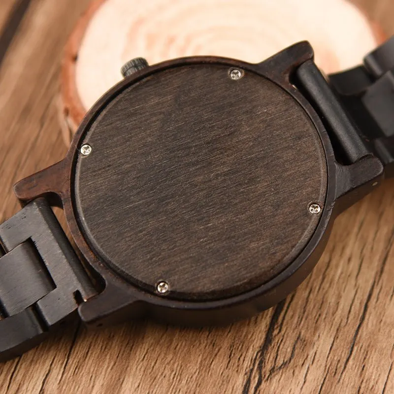 Men's Ebony Wood Watch